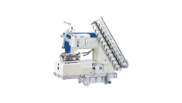 JT-1412PSM 12 MULTI NEEDLE CROCHETED LONGITUDINAL  DOUBLE CIRCULAR CHAIN CABLE SEWING MACHINE
