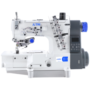 JUTAI JT3500SM COMPUTERIZED AUTOMATIC BELT REAR PULLER  FRONT PULL ROLLER INTERLOCK SEWING MACHINE