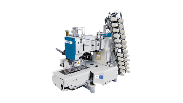 JT-4412-P-UTC AUTOMATIC 12-NEEDLE CROCHETING LONGITUDINAL DOUBLE CIRCULAR CHAIN SEWING MACHINE