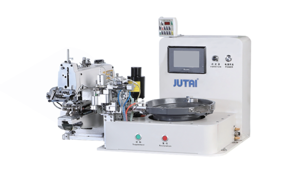 JUTAI JT-917-1377D/1903/437/1373D INDUSTRIAL  BUTTON MACHINE WITH BUTTON AUTO-FEEDING MACHINE